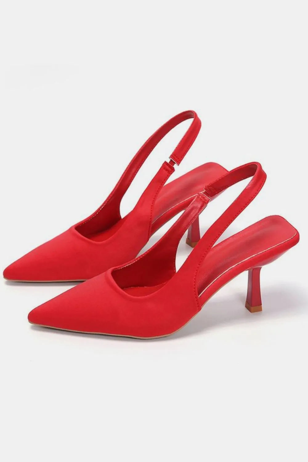 Marlowe Venturi — PU Leather Point Toe Pumps Fashion Footwear, alternate view 2