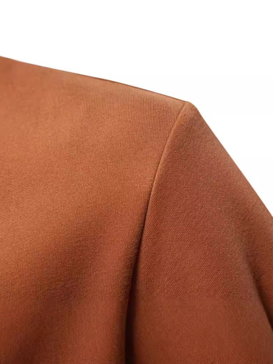 Men's Color Block Long Sleeve Polo - Opulent Empire