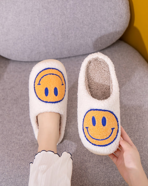 Melody Smiley Face Slippers - Opulent Empire
