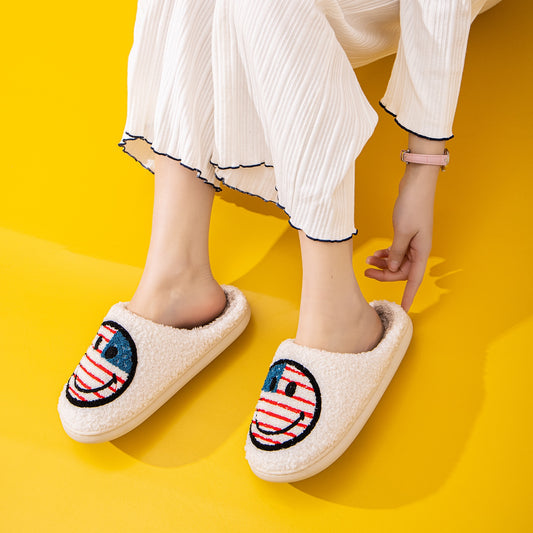 Melody Smiley Face Slippers - Opulent Empire
