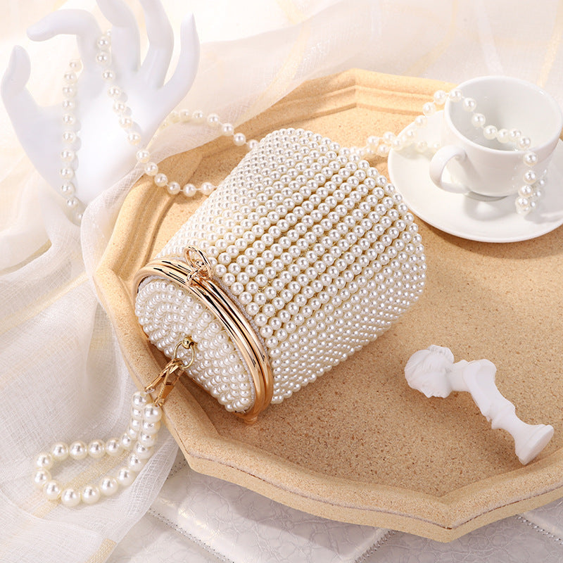 Pearl Evening Bag Mini Portable Evening Bag Niche Bag