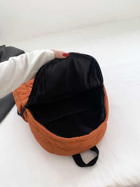 Quilted Polyester Backpack Bag