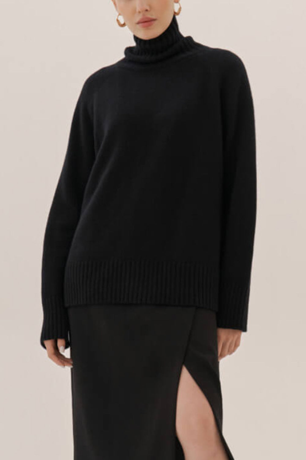 Indigo Moreau — Turtle Neck Raglan Sleeve Sweater, alternate view 18
