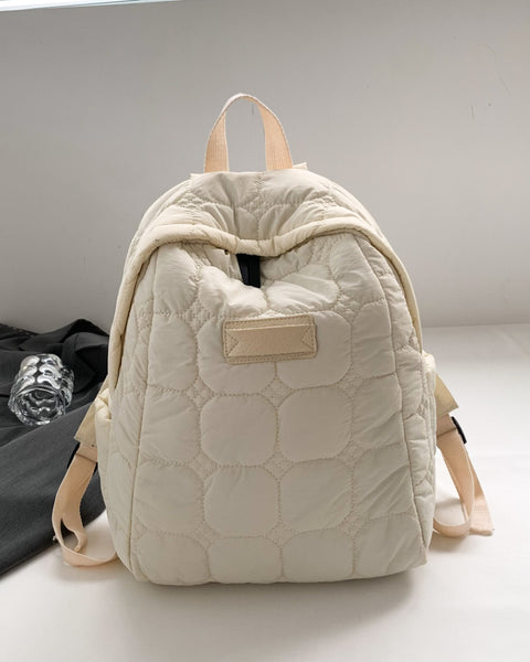 Quilted Polyester Backpack Bag