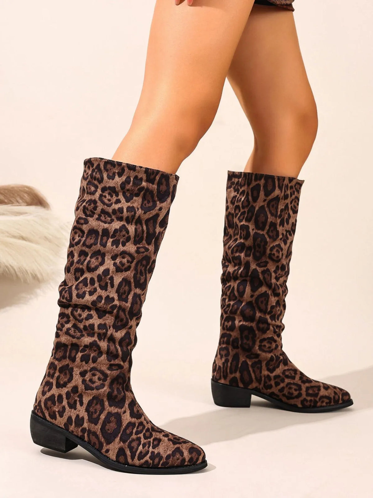 Ellis Saint-Clair — Point Toe Block Heels Boots Fashion Footwear, alternate view 4