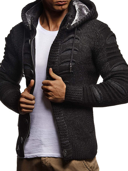 Ashton™ | Sweater - Men's Hooded Knitted Cardigan Jacket