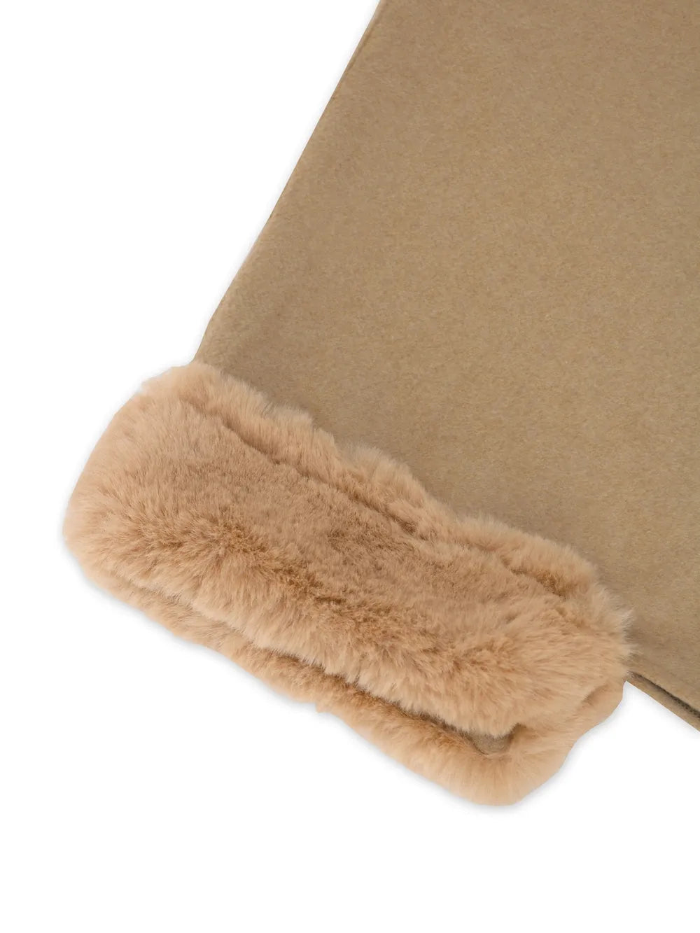 Quinn Versailles — Fuzzy Trim Long Sleeve Poncho, alternate view 9