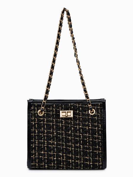 Plaid Shoulder Bag - Opulent Empire