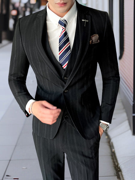 Udo™ | Premium Striped Suit 3-Piece Suit Set