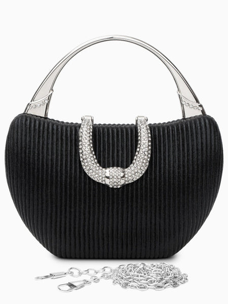 Fancy Metallic Evening Handbag - Opulent Empire