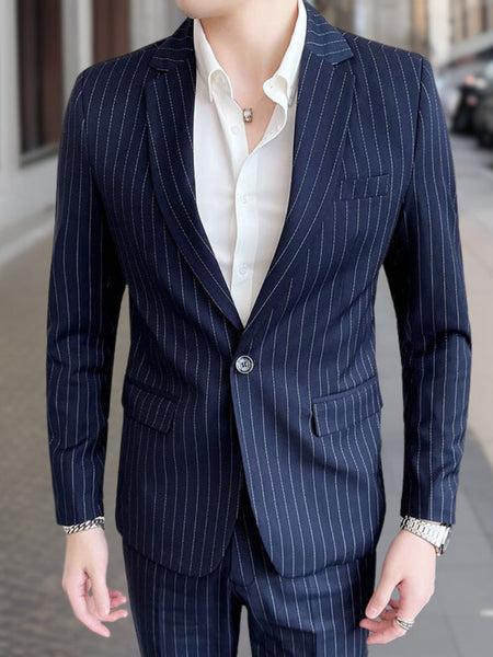 Willem™ | High-Quality Striped Suit 2-Piece Set