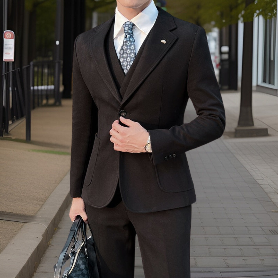 Valerius™ — Elegant Business Suit 3-Piece Suit Set, alternate view 2