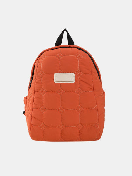 Quilted Polyester Backpack Bag