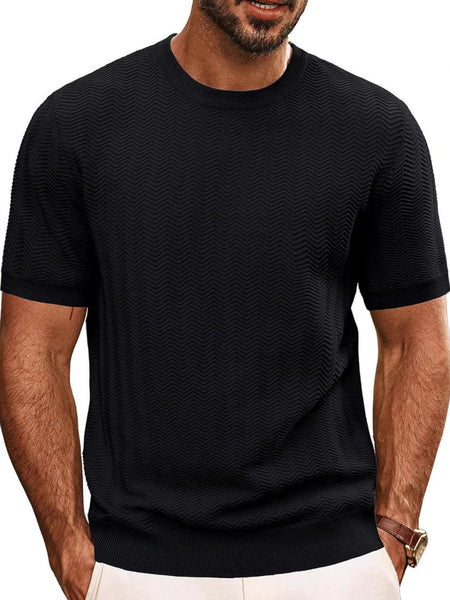 Men's Full Size Round Neck Short Sleeve T-Shirt Plus Size - Opulent Empire