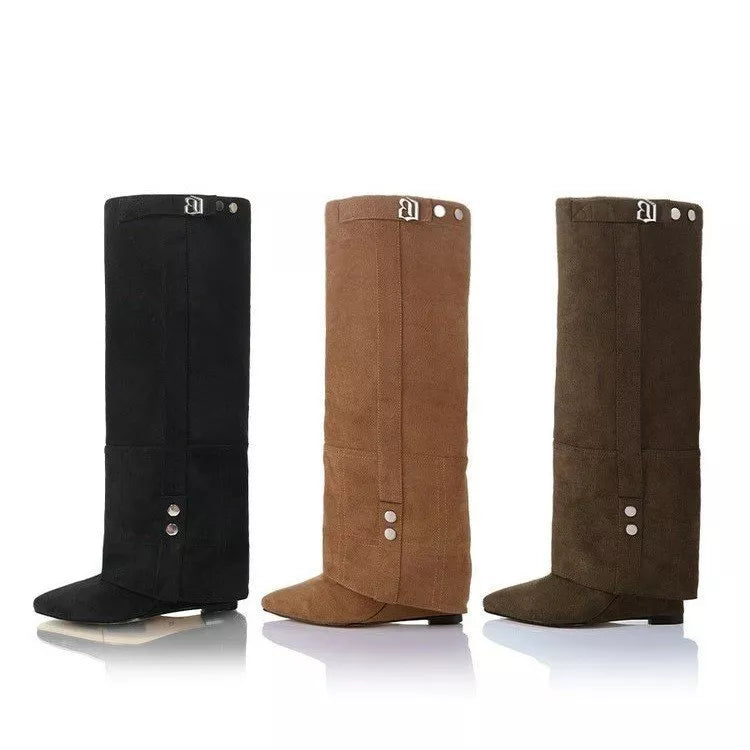 Sol Rosetti — Point Toe Block Heels Boots Fashion Footwear