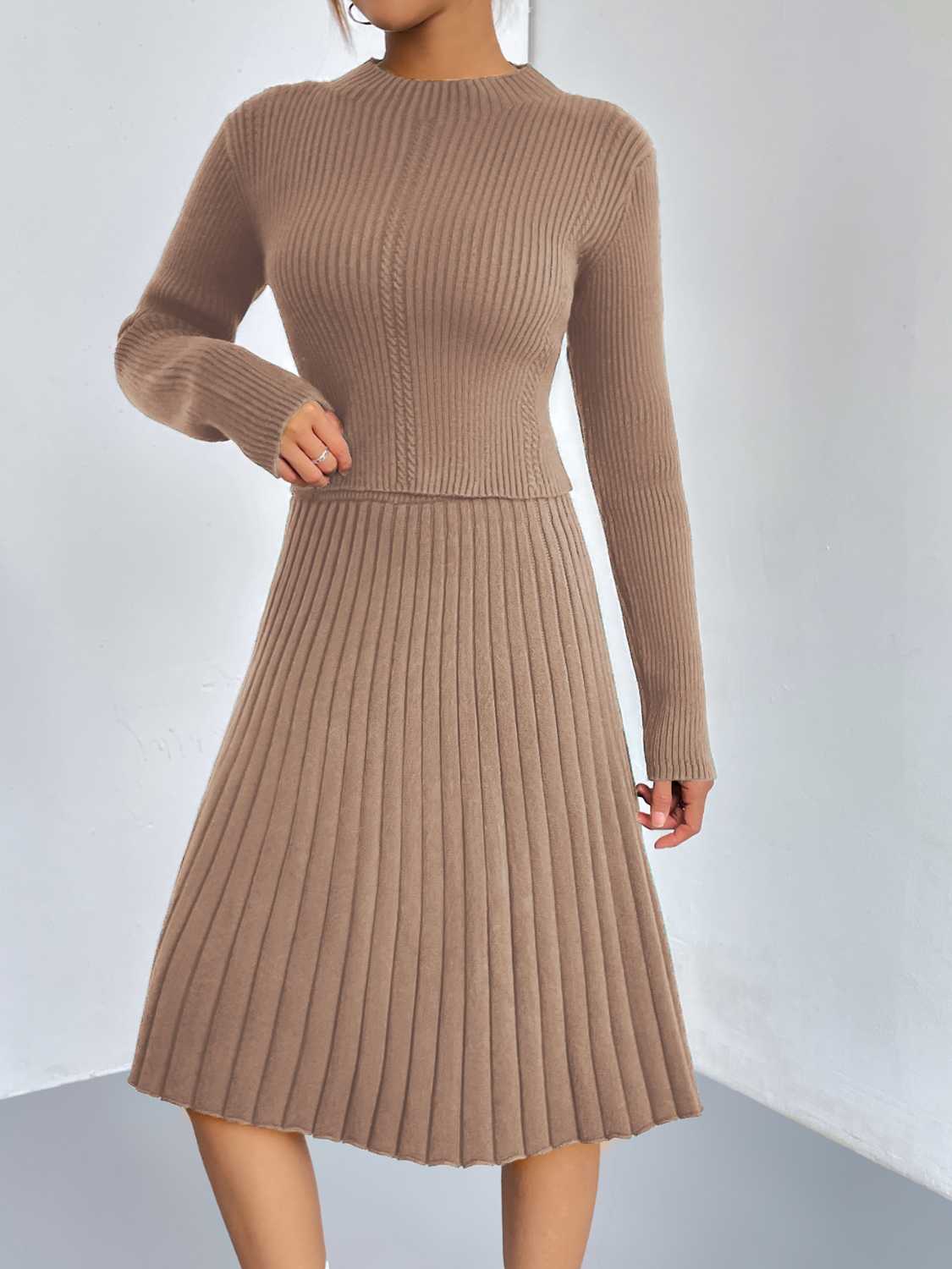 Bellamy Rivière — Rib-Knit Sweater and Skirt Set, alternate view 11