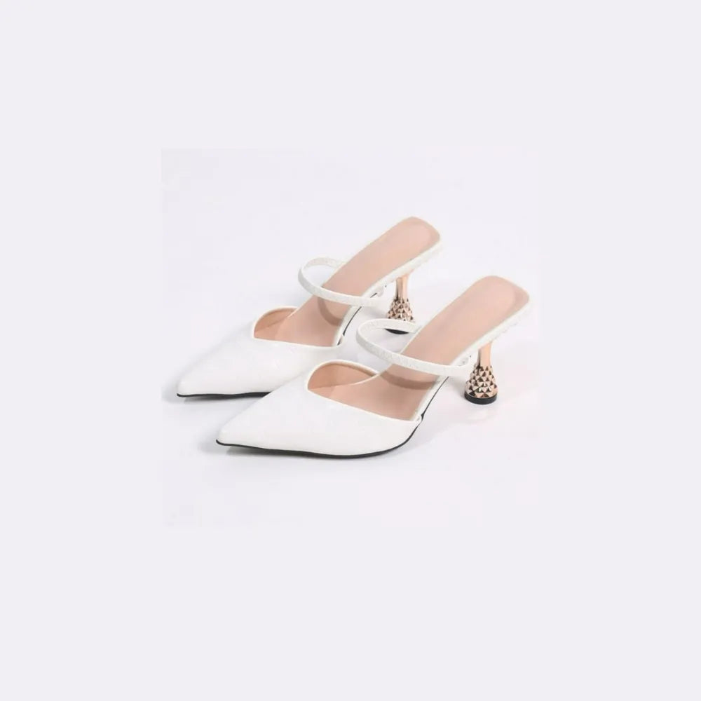 Lior Sorrento — Textured Point Toe Mid Heel Pumps, alternate view 4