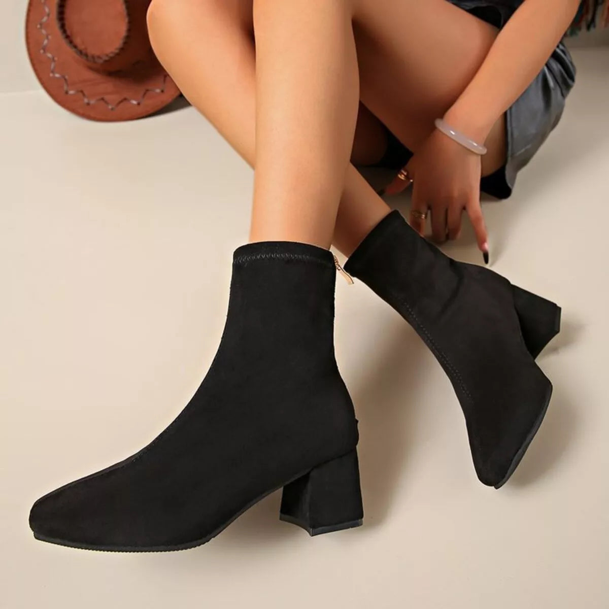 Rowan Fiorenza — Block Heel Ankle Boots