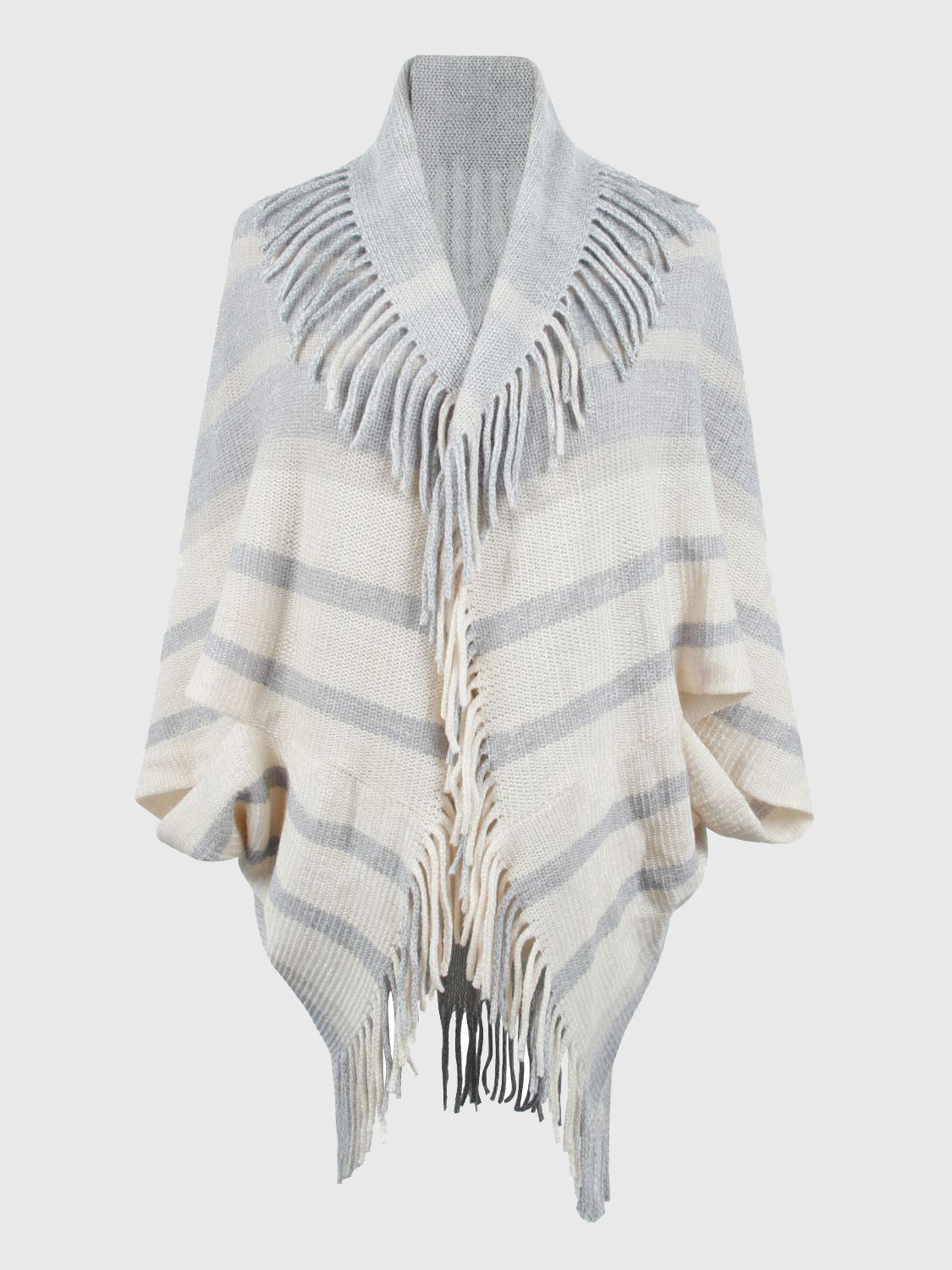 Vale Versailles — Fringe Detail Open Front Poncho, alternate view 13