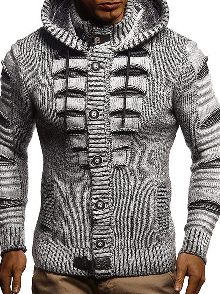 Ashton™ | Sweater - Men's Hooded Knitted Cardigan Jacket