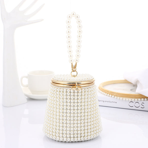 Women's Temperament Fashion Pearl Dinner Handbag