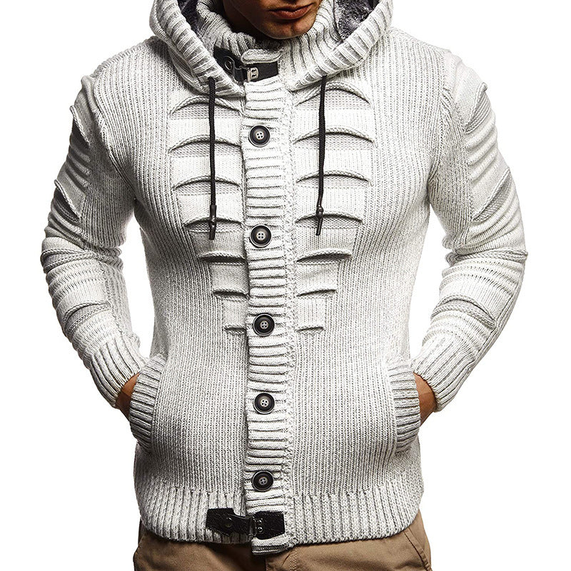 Ashton™ | Sweater - Men's Hooded Knitted Cardigan Jacket