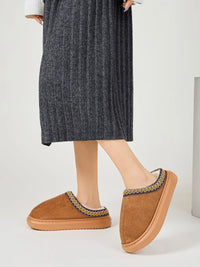 Emery Marino — Faux Fur Suede Platform Slippers Fashion Footwear, alternate view 4