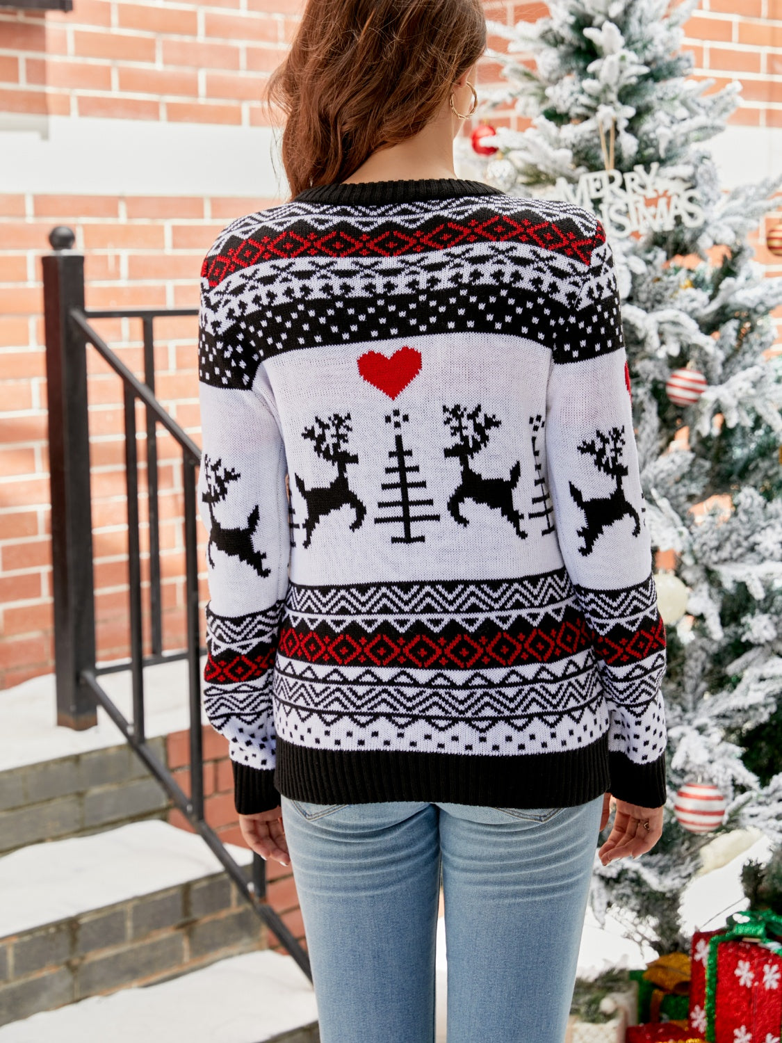Ellis Delacroix — Christmas Round Neck Sweater, alternate view 2