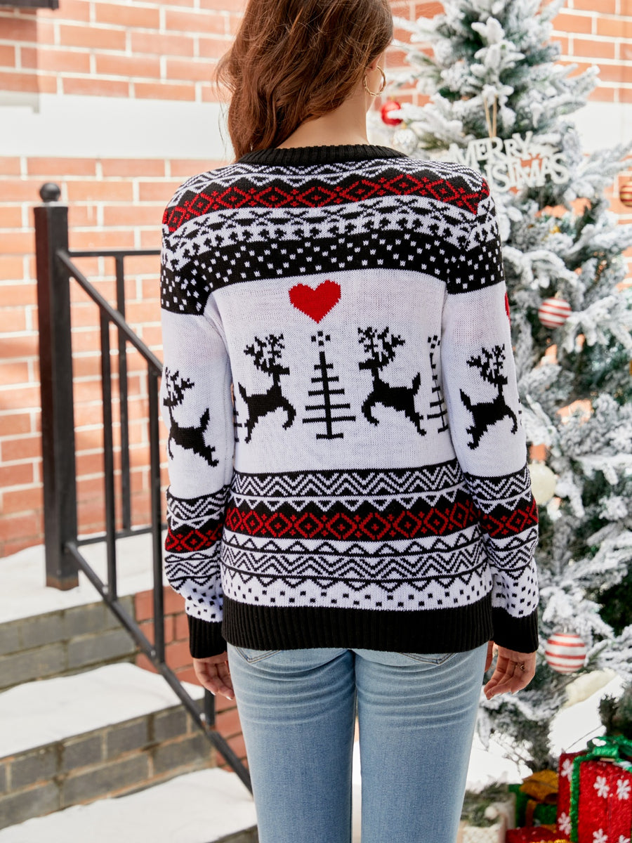 Ellis Delacroix — Christmas Round Neck Sweater, alternate view 2