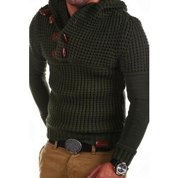 Brad™ | Men's Double-breasted Sweater Hooded Jacket