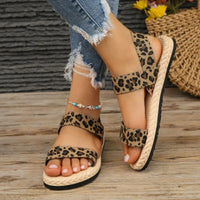 Indigo Saint-Clair — Open Toe Flat Sandals Fashion Footwear, alternate view 2