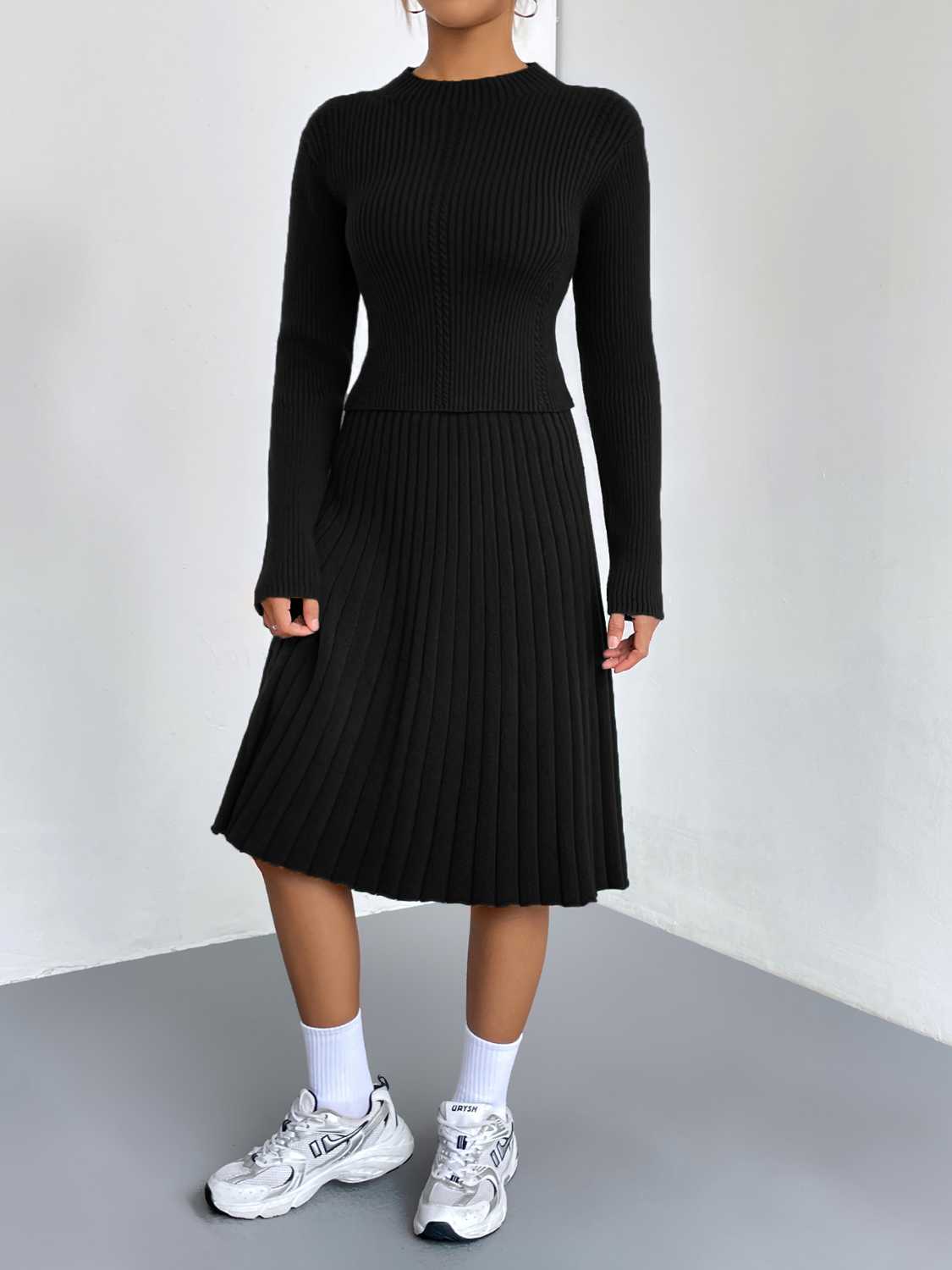 Bellamy Rivière — Rib-Knit Sweater and Skirt Set, alternate view 8