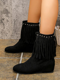 Bellamy Venturi — Fringe Boots with Studded Details Fashion Footwear, alternate view 8