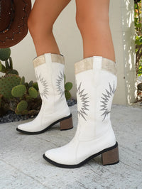 Noa Allegra — Point Toe Block Heels Boots Fashion Footwear, alternate view 16
