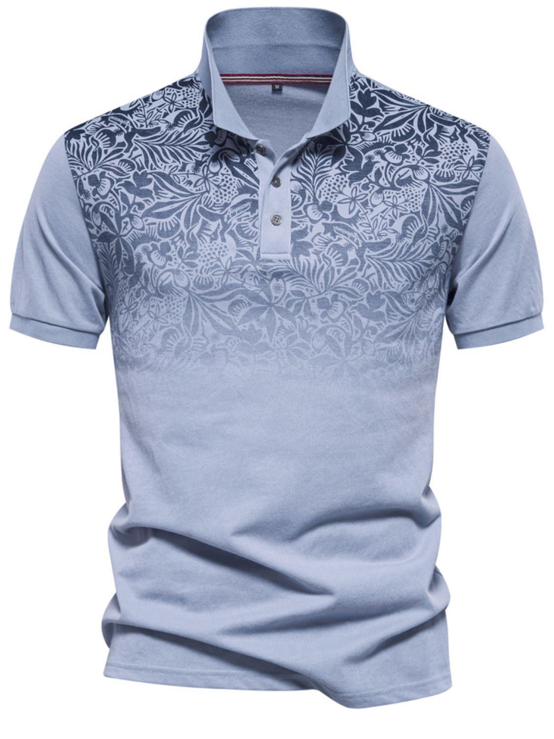 Etienne — Men's Printed Collared Neck Short Sleeve Polo Men's Tailored Shorts, alternate view 6