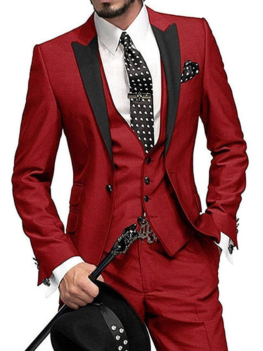 Men's Three-piece Suit Bridegroom Best Man Wedding Suit Men - Opulent Empire