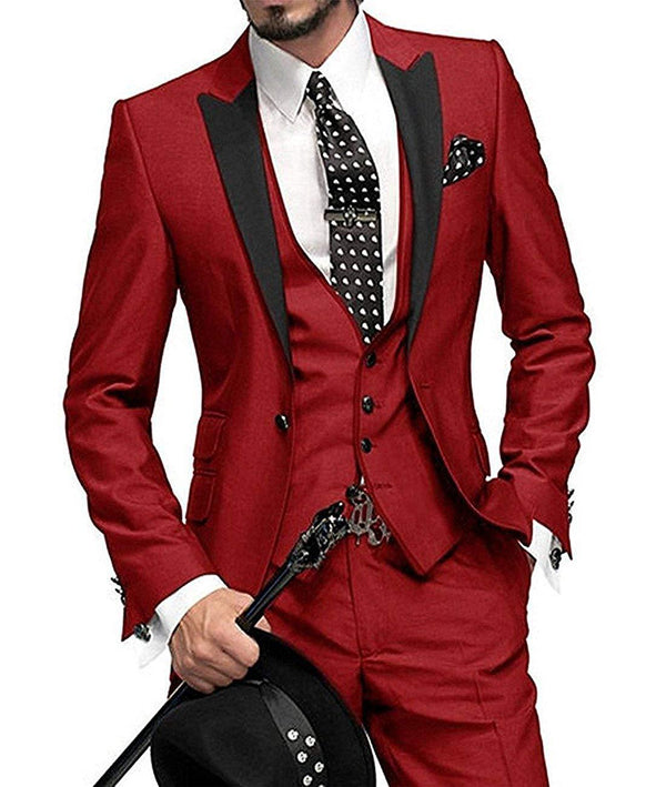 Men's Three-piece Suit Bridegroom Best Man Wedding Suit Men - Opulent Empire
