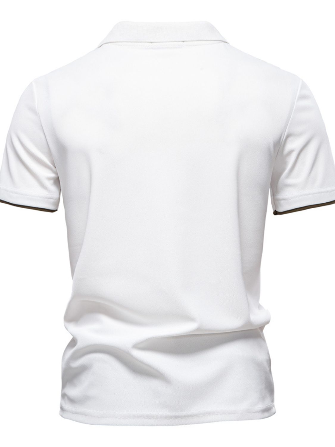 Thierry — Men's Giraffe Embroidered Collared Neck Contrast Polo, alternate view 2
