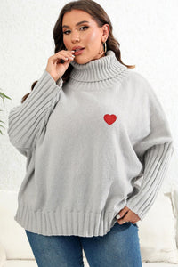 Winter Moreau — Plus Size Turtle Neck Long Sleeve Sweater, alternate view 6