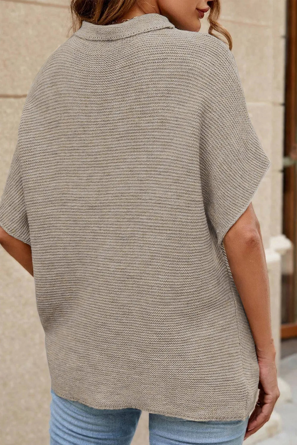 True Moreau — Mock Neck Short Sleeve Sweater, alternate view 8