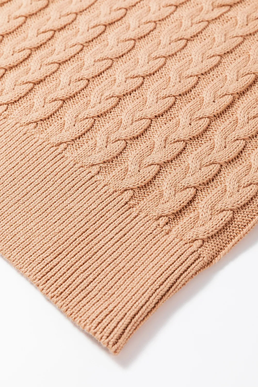 Finley Moreau — Cable-Knit Mock Neck Sweater Vest, alternate view 5