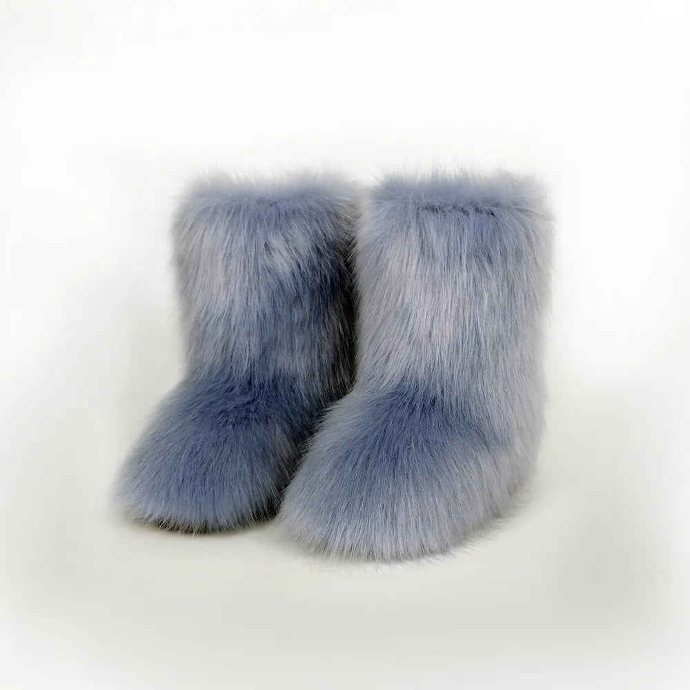 Cove Marino — Thermal Fuzzy Platform Boots Fashion Footwear, alternate view 4