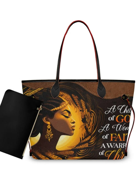 African Girls™ | Large Leather Tote Bags - Opulent Empire