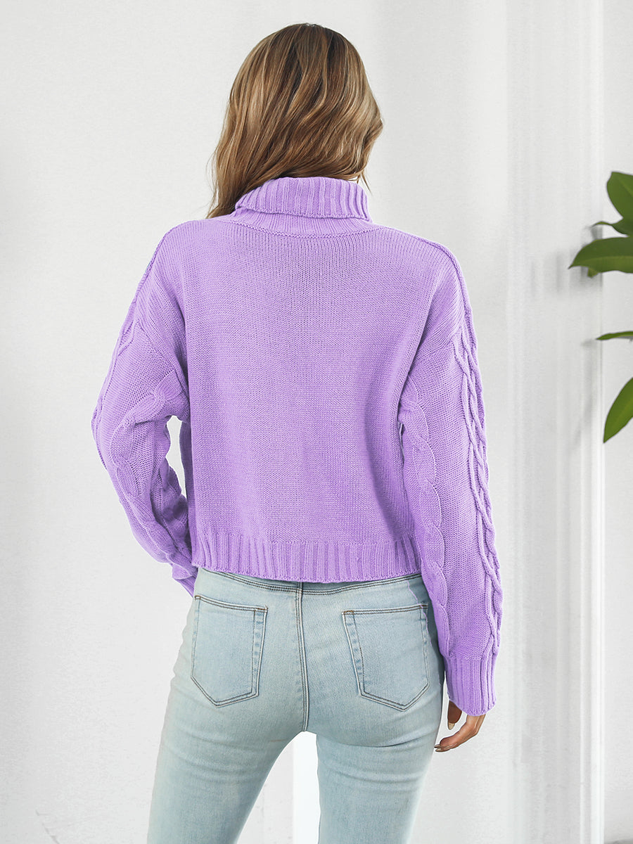 Vale Rivière — Turtleneck Dropped Shoulder Sweater, alternate view 9