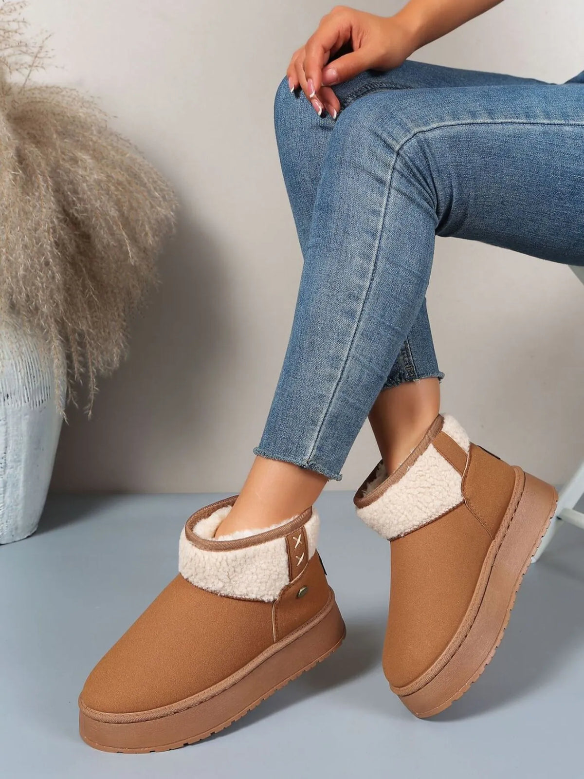 Zephyr Bellini — Platform Sherpa Lined Winter Boots Fashion Footwear, alternate view 5