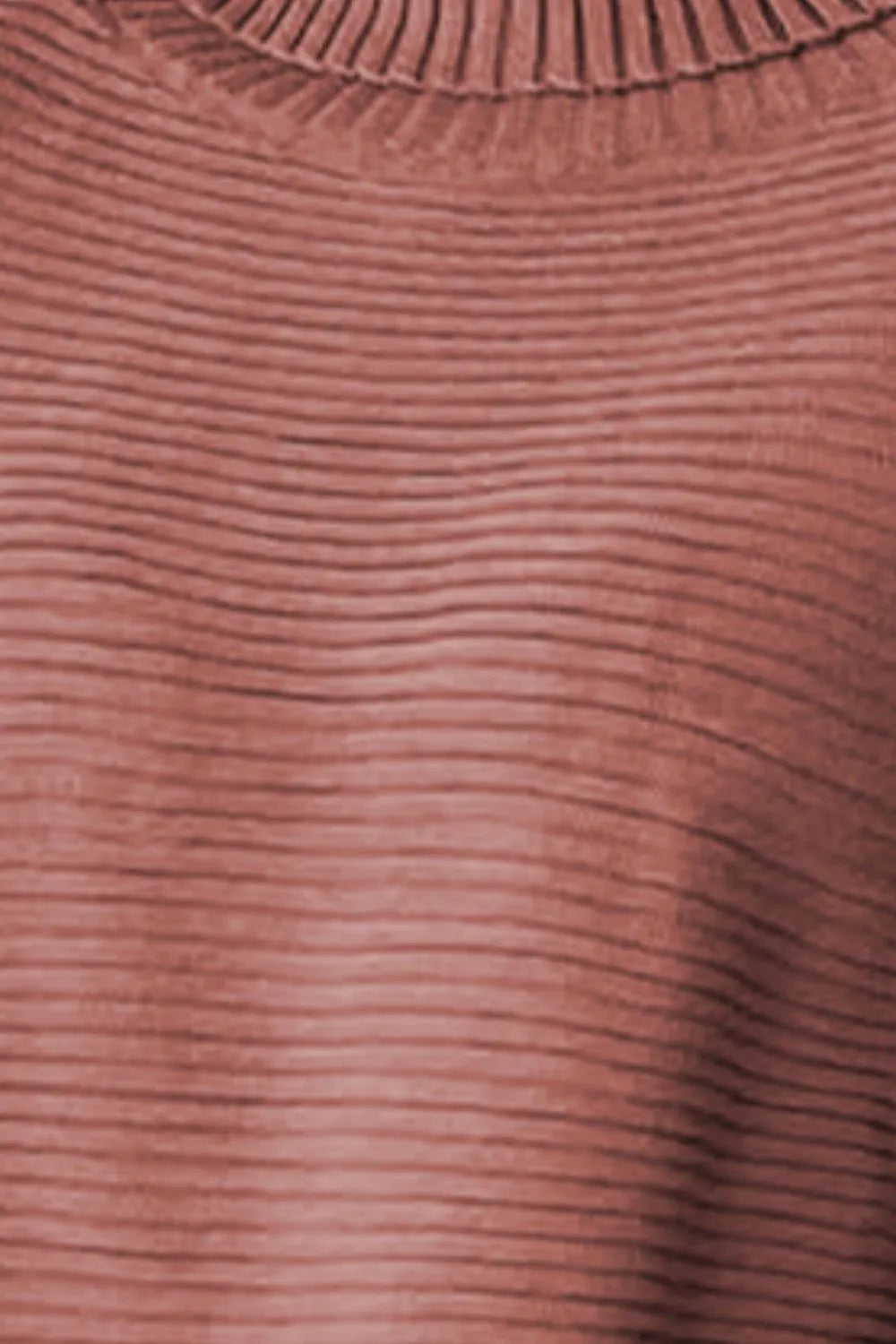 Ciel Fontaine — Ribbed Turtleneck Dropped Shoulder Pullover Sweater, alternate view 3