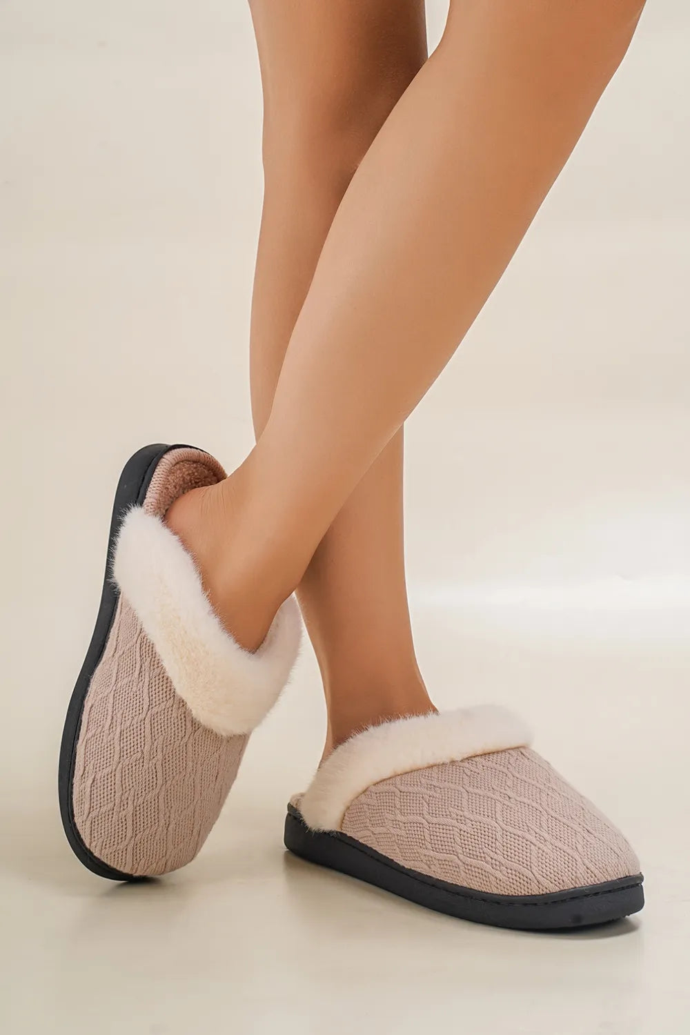 Arden Fiorenza — Thermal Faux Fur Round Toe Slippers Fashion Footwear, alternate view 9