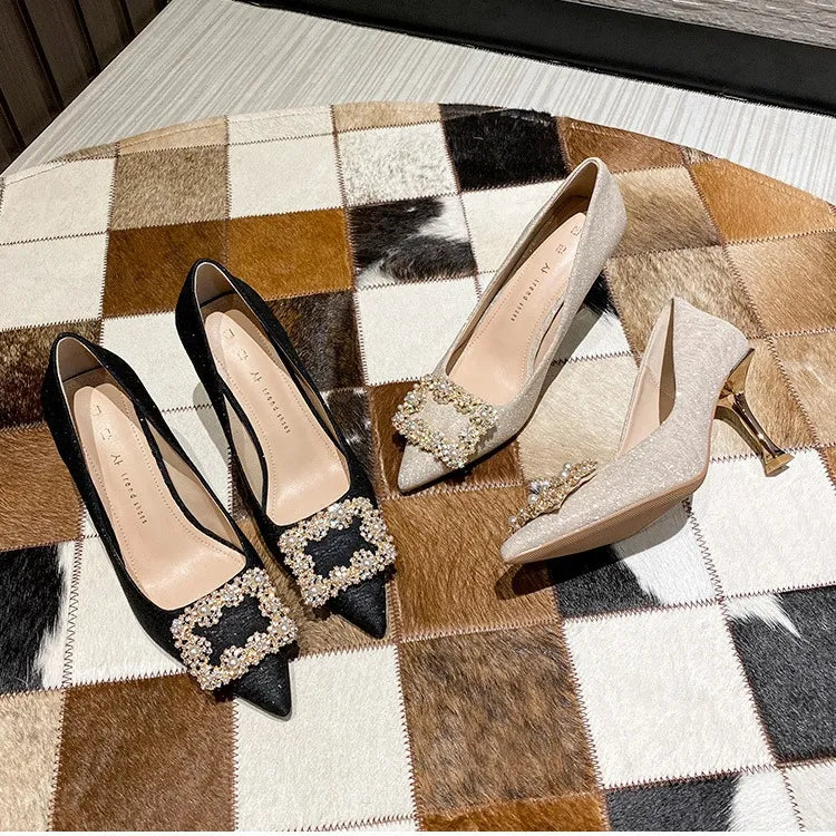 Harbor Allegra — Point Toe Flare Heels Pumps Fashion Footwear, alternate view 4