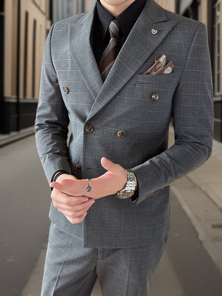 Lorenz™ | Luxurious 3-Piece Tartan Suit