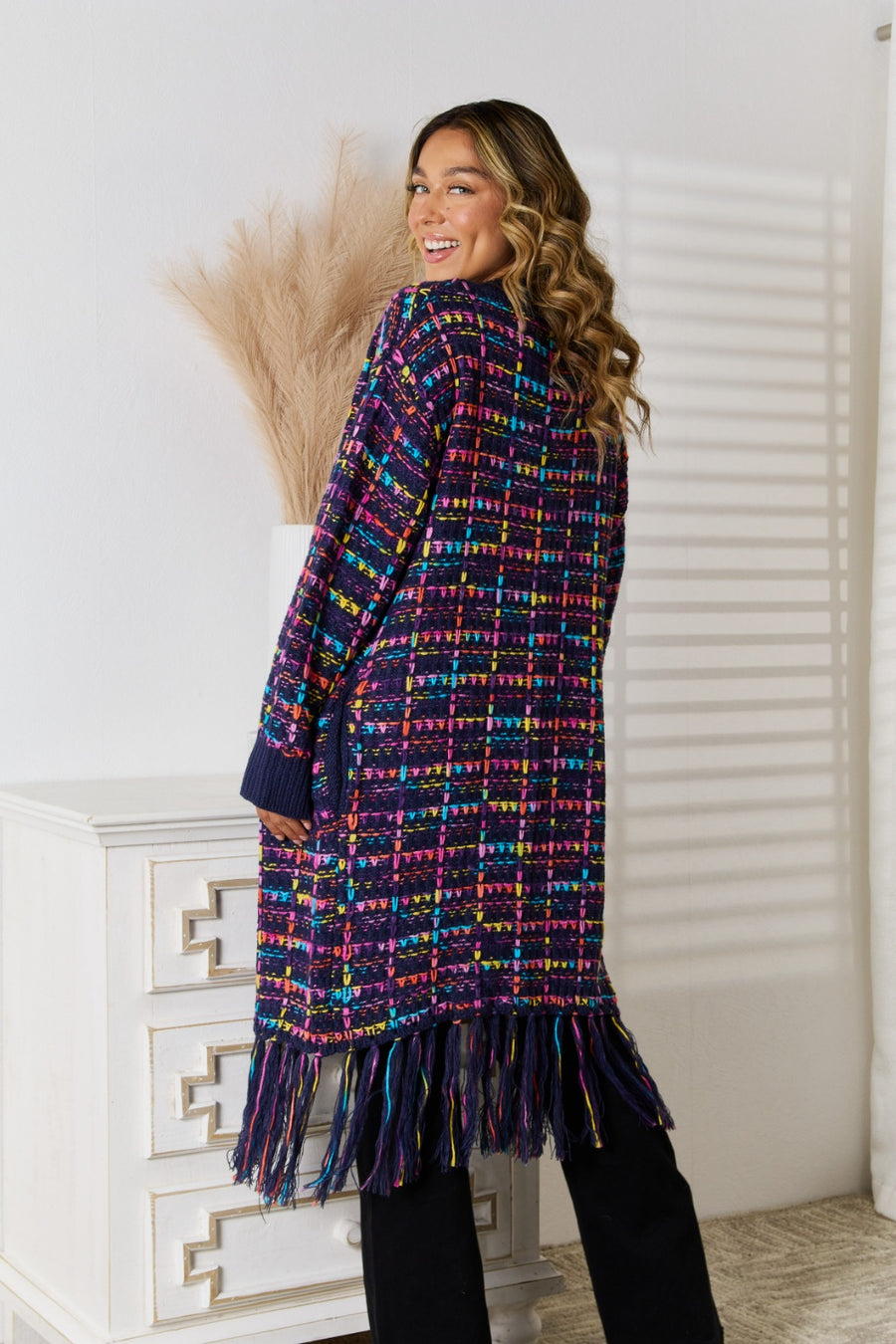 Blaise Moreau — Angel Wings Fringe Hem Open Front Cardigan, alternate view 2